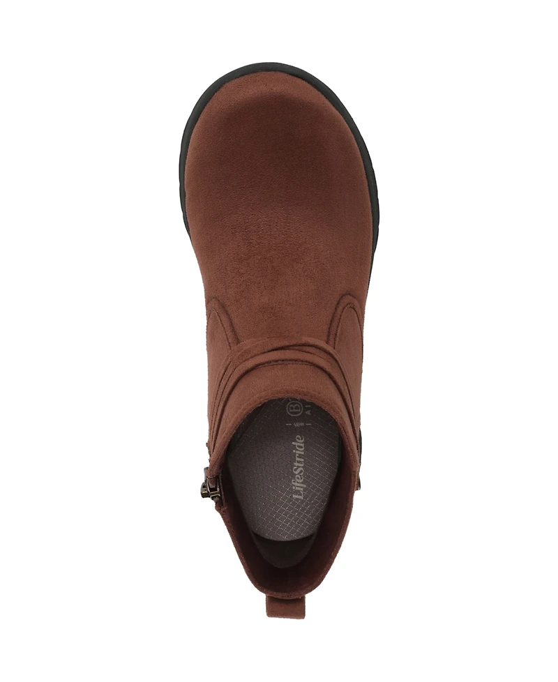 LifeStride Women's Guest Washable Round Toe Booties