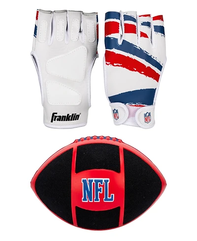 Franklin Sports Nfl Sticky Fingers Football and Receiver Gloves Set