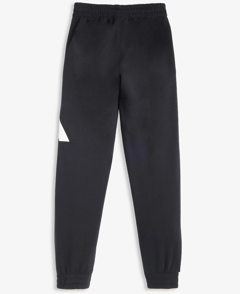 adidas Big Boys Elastic-Waistband Essential Logo Fleece Jogger Pants