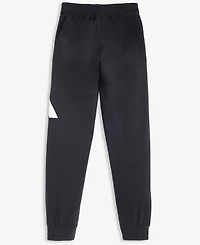 adidas Big Boys Elastic-Waistband Essential Logo Fleece Jogger Pants