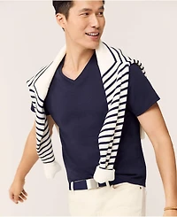 Lands' End Men's Short Sleeve Supima V-Neck Tee