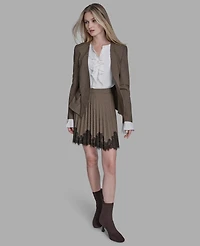 Bcbg Women's V-Neck Ruffle Hem Jacket