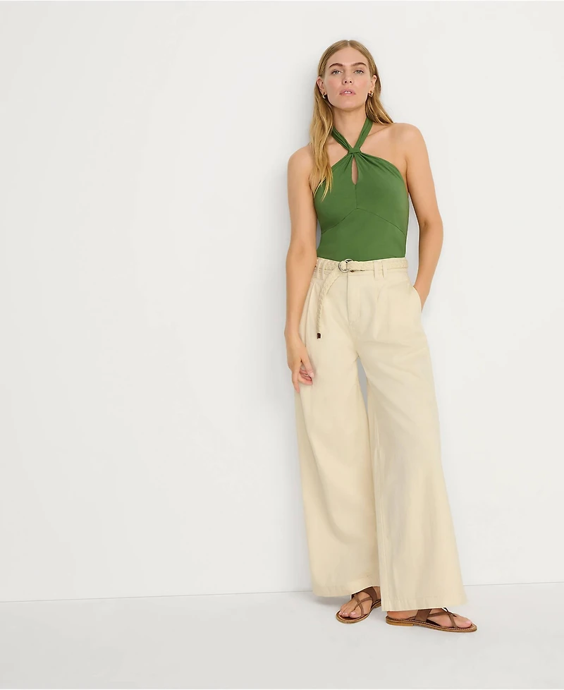 Lands' End Women's Slender Twist Front Halter Top