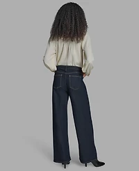 Bcbg Women's Straight-Leg Tie-Waist Jeans