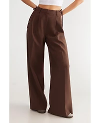 Nasty Gal Women's Premium Tailored Tie Detail Pants