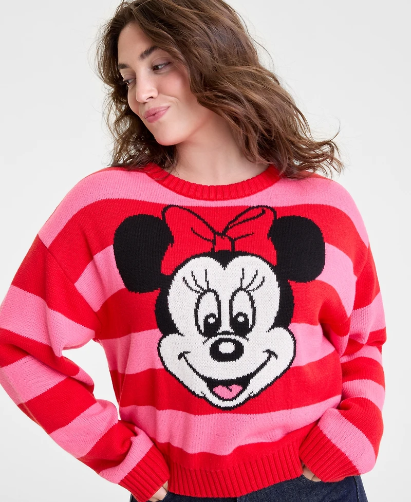Disney | Macy's Women's Minnie Mouse Crewneck Sweater, Exclusive