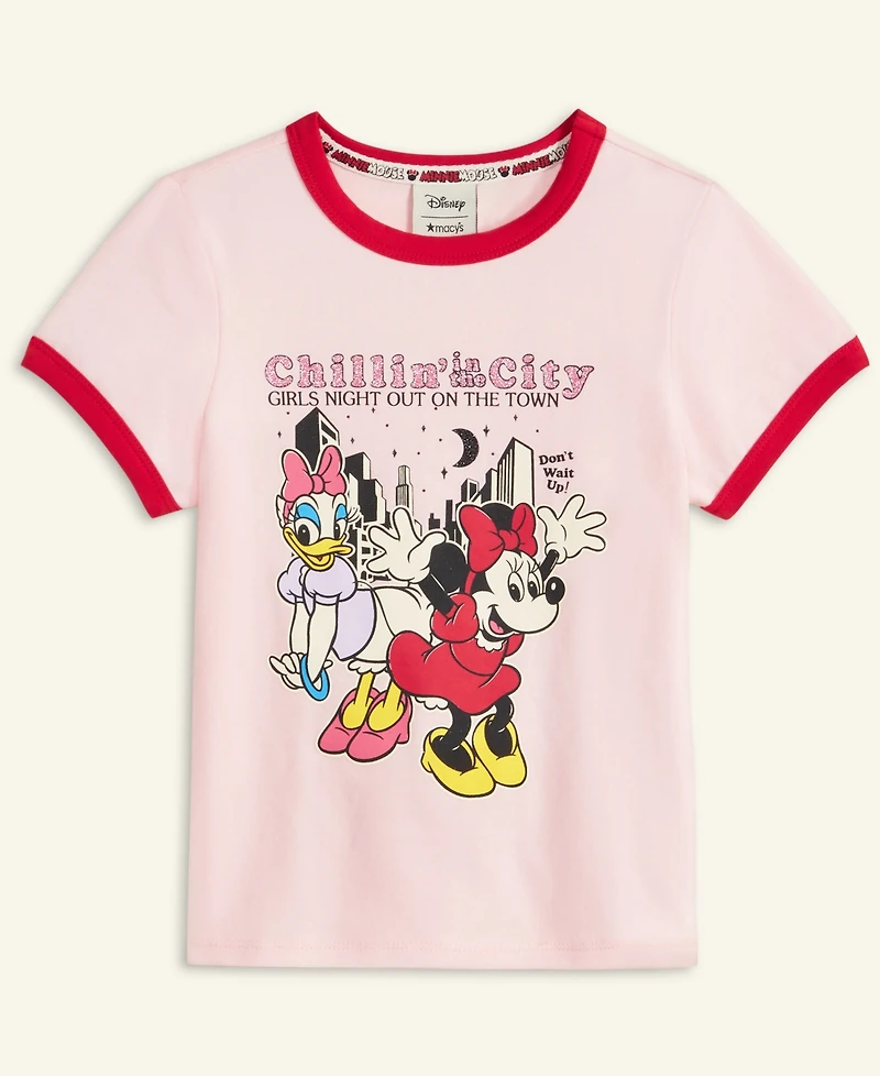 Disney | Macy's Toddler Girls Minnie Mouse & Daisy Duck Short-Sleeve T-Shirt, Exclusive