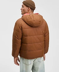 Mode of One Men's Reversible Hooded Puffer Jacket, Macy's Exclusive