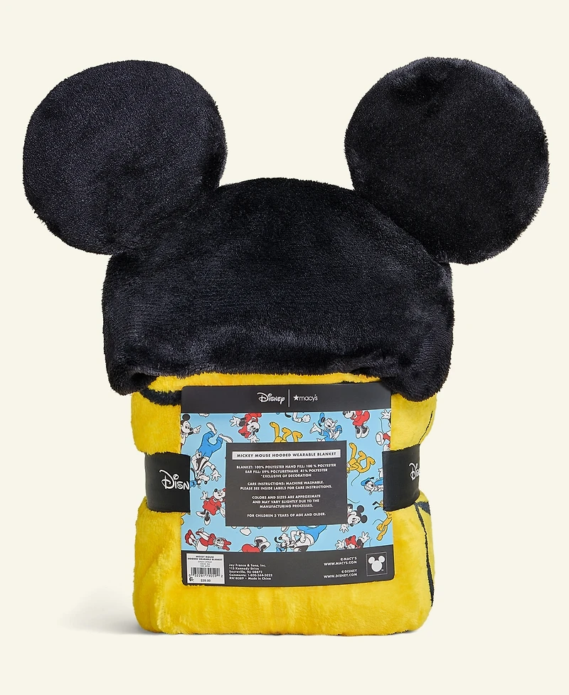 Disney | Macy's Mickey Mouse Hooded Wearable Blanket, Macy's Exclusive