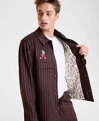 Disney | Macy's Men's Mickey Mouse Button Front Shirt Jacket, Exclusive