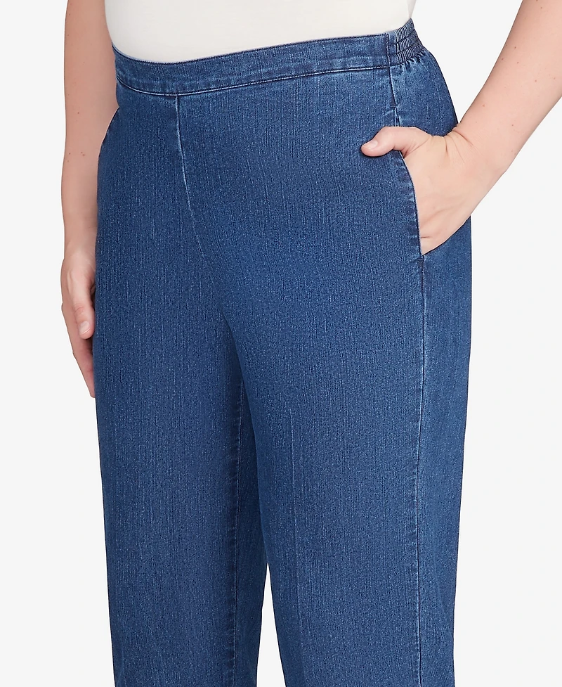 Alfred Dunner Sunset Canyon All Around Elastic Short Length Denim Jeans