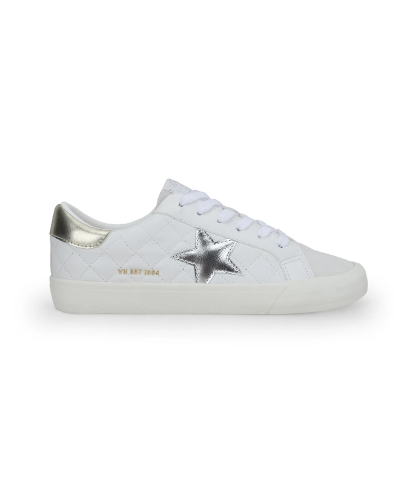Grande - White Grey Quilted Women's's Sneaker by Vintage Havana