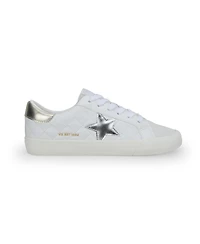 Grande - White Grey Quilted Women's's Sneaker by Vintage Havana