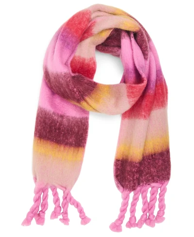 Steve Madden Women's Varsity Striped Fringe Scarf