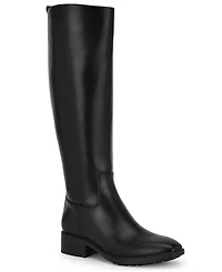 Nine West Women's Barile Wide Calf Tall Block Heel Boots