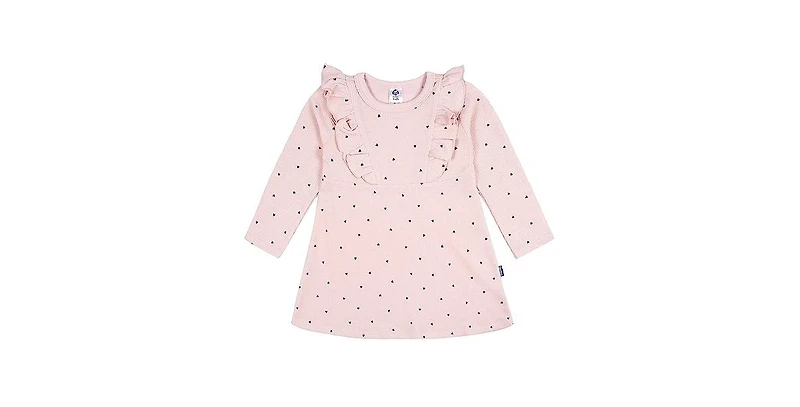 Gerber Toddler Girls Long Sleeve Ruffle Dress