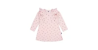 Gerber Toddler Girls Long Sleeve Ruffle Dress