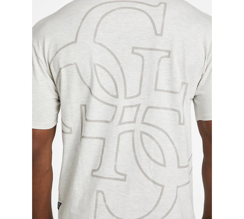 Guess Men's Distressed Quattro G Relaxed-Fit Graphic T-Shirt