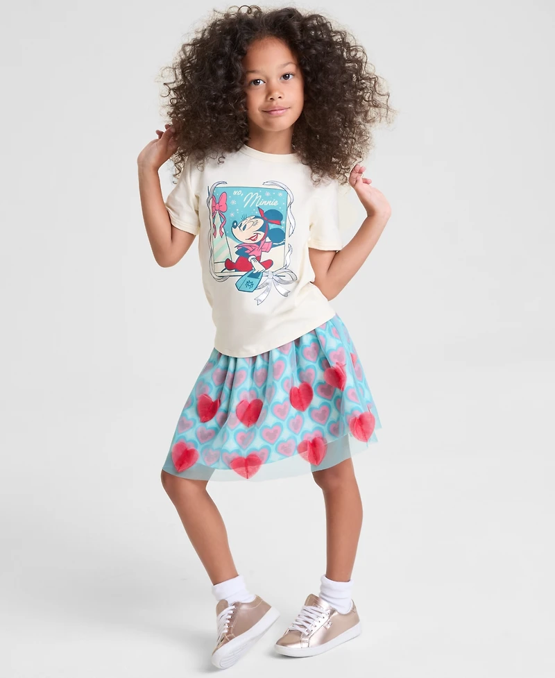 Disney | Macy's Girls 2T- 6X Minnie Mouse Graphic Tee, Exclusive