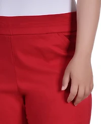 Ny Collection Plus Slim Pull On Pants