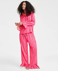 Disney | Macy's Women's Minnie Mouse Satin Pajamas Sleep Set, Exclusive