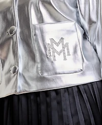 Disney | Macy's Plus Minnie Mouse Faux-Leather Jacket Embellished with Crystals by Swarovski, Exclusive