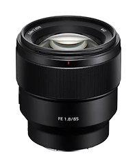 Sony Fe 85mm f/1.8 Lens for Sony E, Bundle with Takama 3-Section Aluminum Video Tripod with Fluid Head, Cleaning Kit, Cleaning Cloth