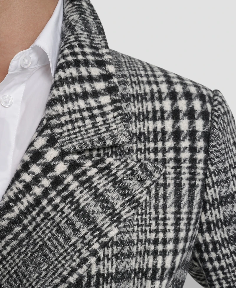 Dkny Women's Notch Collar Belted Wrap Coat