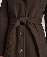 Dkny Women's Single-Breasted Pillow Collar Coat