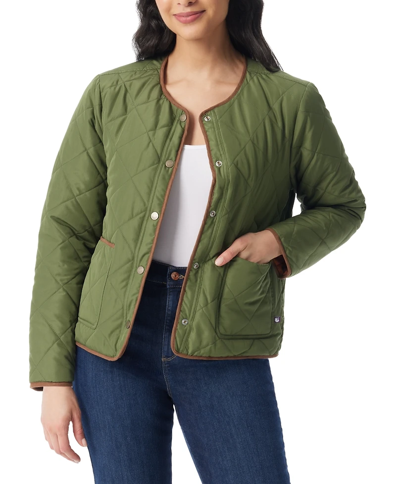 Gloria Vanderbilt Women's Quilted Reversible Jacket
