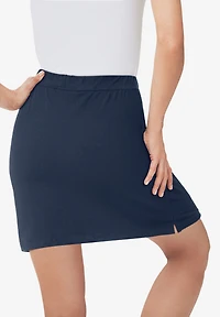 Woman Within Plus Stretch Cotton Skort