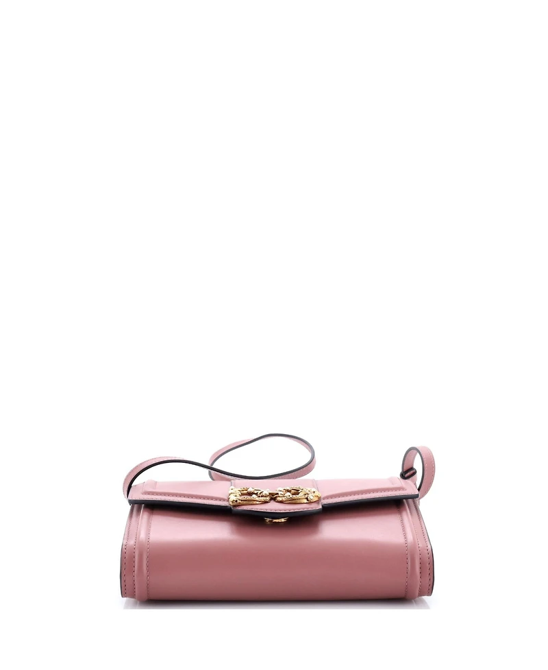 Pre-Owned Dolce & Gabbana Dg Amore Wallet on Strap Leather