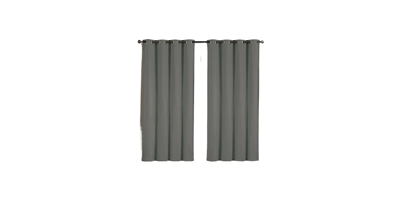 GoodGram 2 Pack: Hotel Thermal Grommet 100% Blackout Curtains