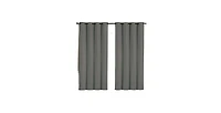 GoodGram 2 Pack: Hotel Thermal Grommet 100% Blackout Curtains