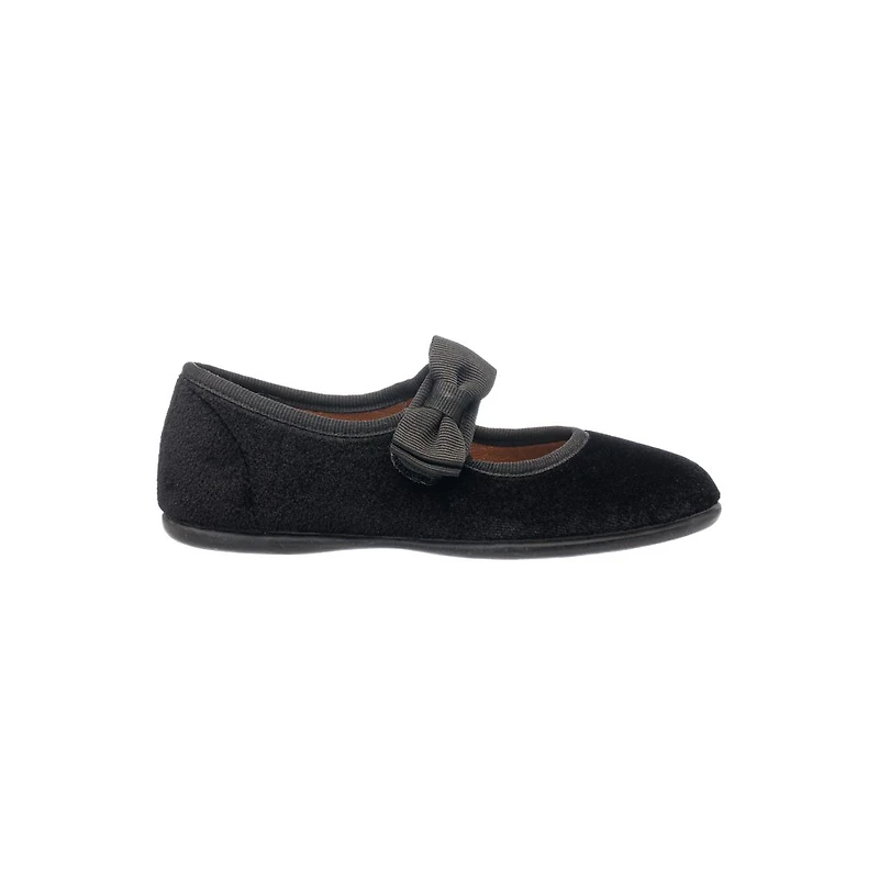 Elephantito Child Girls Velvet Bow Mary Jane