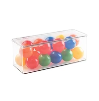 iDesign Stackable Hinged-Lid Storage Box - Clear