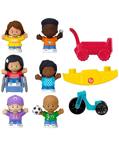 Little People Play for All Figure and Accessory Pack, 9 Pieces