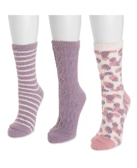 Muk Luks Women's Cozy Crew Sock 3 Pack