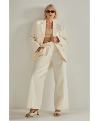 Nasty Gal Women's Twill Buckle Tailored Pants