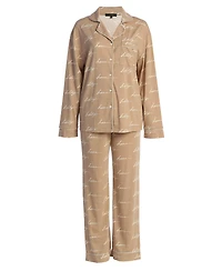 Jluxlabel Red Home For The Holidays Adult Pajama Set