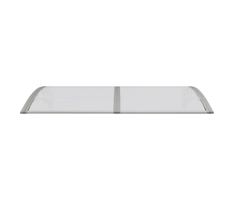 Door Canopy Gray Polycarbonate 59.1x29.5 in Durable Door Canopy