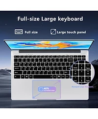 Kuu 15.6'' Laptop Computer, Gaming Laptops for N4000 Processor,8GB Ram, 256GB Ssd, Fhd 1920x1080 Display, WIFI5, BT4.2, Mini Hdmi,38Wh,Supports 180 An