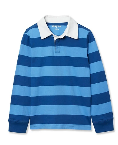 Lands' End Boys Long Sleeve Collared Rugby Shirt