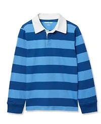 Lands' End Boys Long Sleeve Collared Rugby Shirt