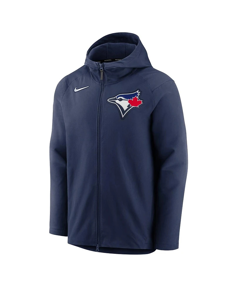 Nike Men's Navy Toronto Blue Jays Authentic Collection Pregame Performance Full-Zip Hoodie