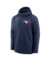 Nike Men's Navy Toronto Blue Jays Authentic Collection Pregame Performance Full-Zip Hoodie