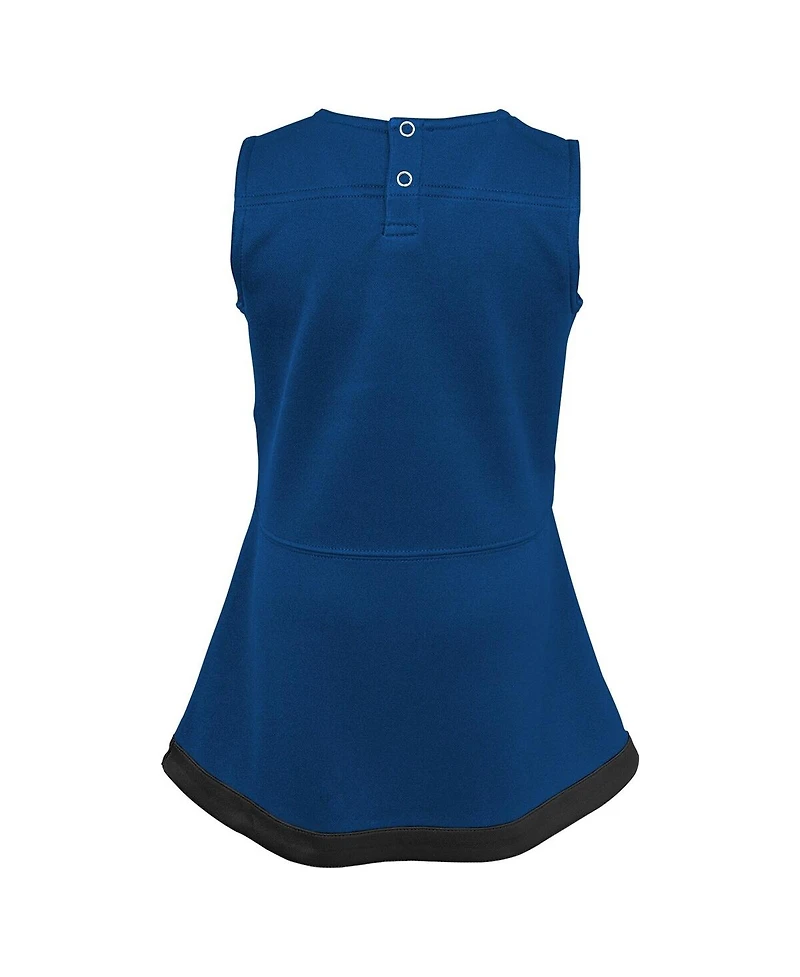 Outerstuff Girls Toddler Royal Indianapolis Colts Cheer Captain Dress with Bloomers