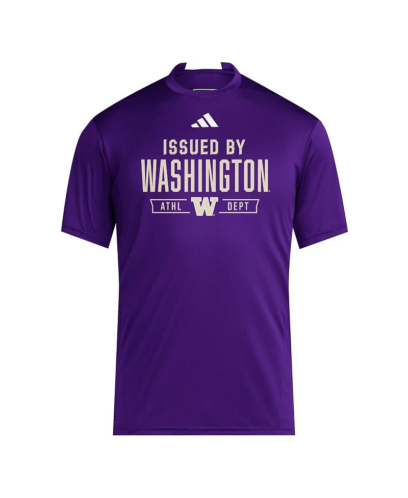 Adidas Men's Purple Washington Huskies 2025 Training Performance Team T-Shirt