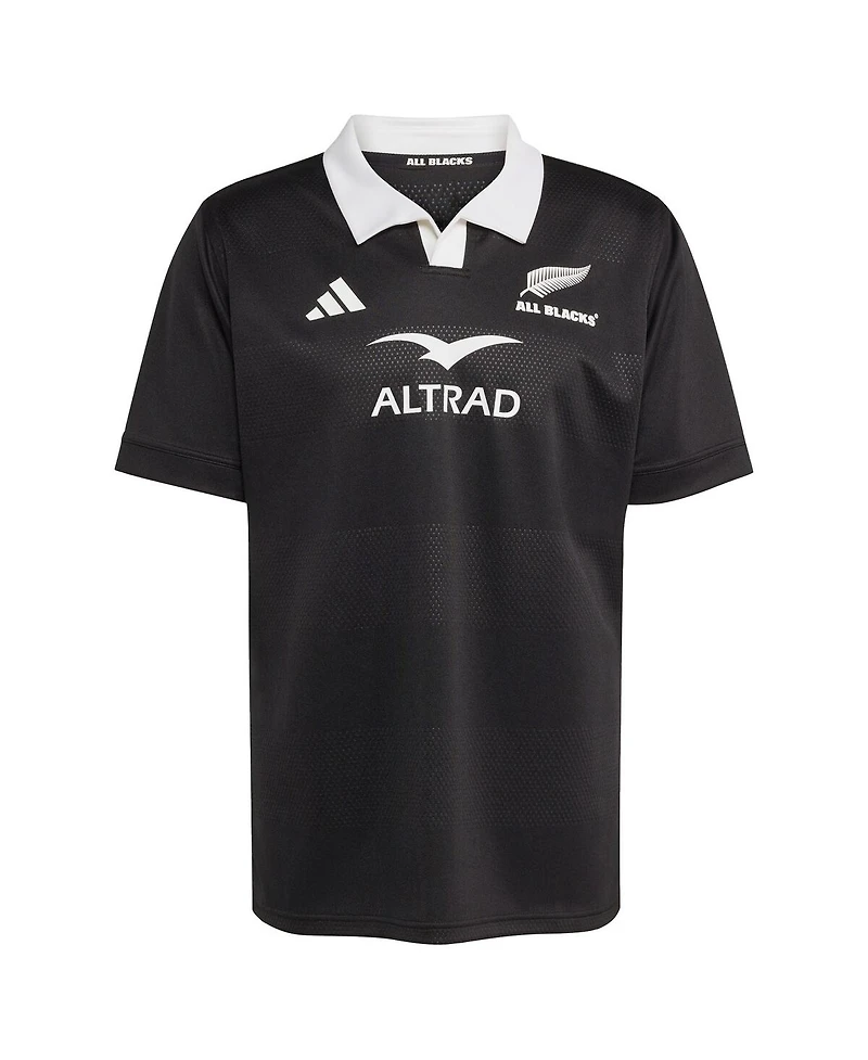 Adidas Men's Black New Zealand Rugby 2025/26 Home Replica Jersey