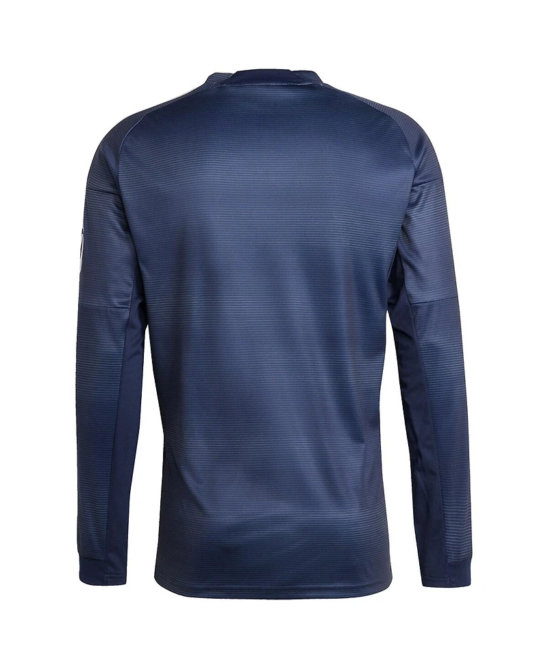 Adidas Men's Blue Real Madrid 2025/26 Home Long Sleeve Replica Jersey